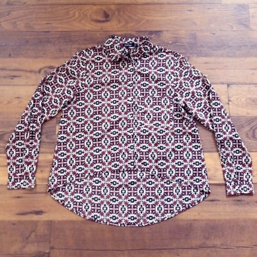 Women's Boohoo button up blouse